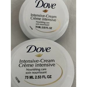 Lot of 2 DOVE CREAM Intensive Cream Nourishing Care 2.53 oz / 75ml - NEW​